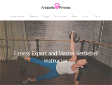 Tablet Screenshot of anabellsfitness.com